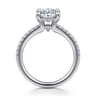Broderick - 14K White Gold Oval Diamond Engagement Ring - 0.33 ct