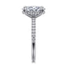 Broderick - 14K White Gold Oval Diamond Engagement Ring - 0.33 ct