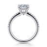 Broderick - 14K White Gold Oval Diamond Engagement Ring - 0.31 ct