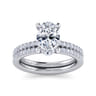 Broderick - 14K White Gold Oval Diamond Engagement Ring - 0.31 ct