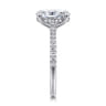 Broderick - 14K White Gold Oval Diamond Engagement Ring - 0.31 ct