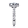 Broderick - 14K White Gold Oval Diamond Engagement Ring - 1.05 ct