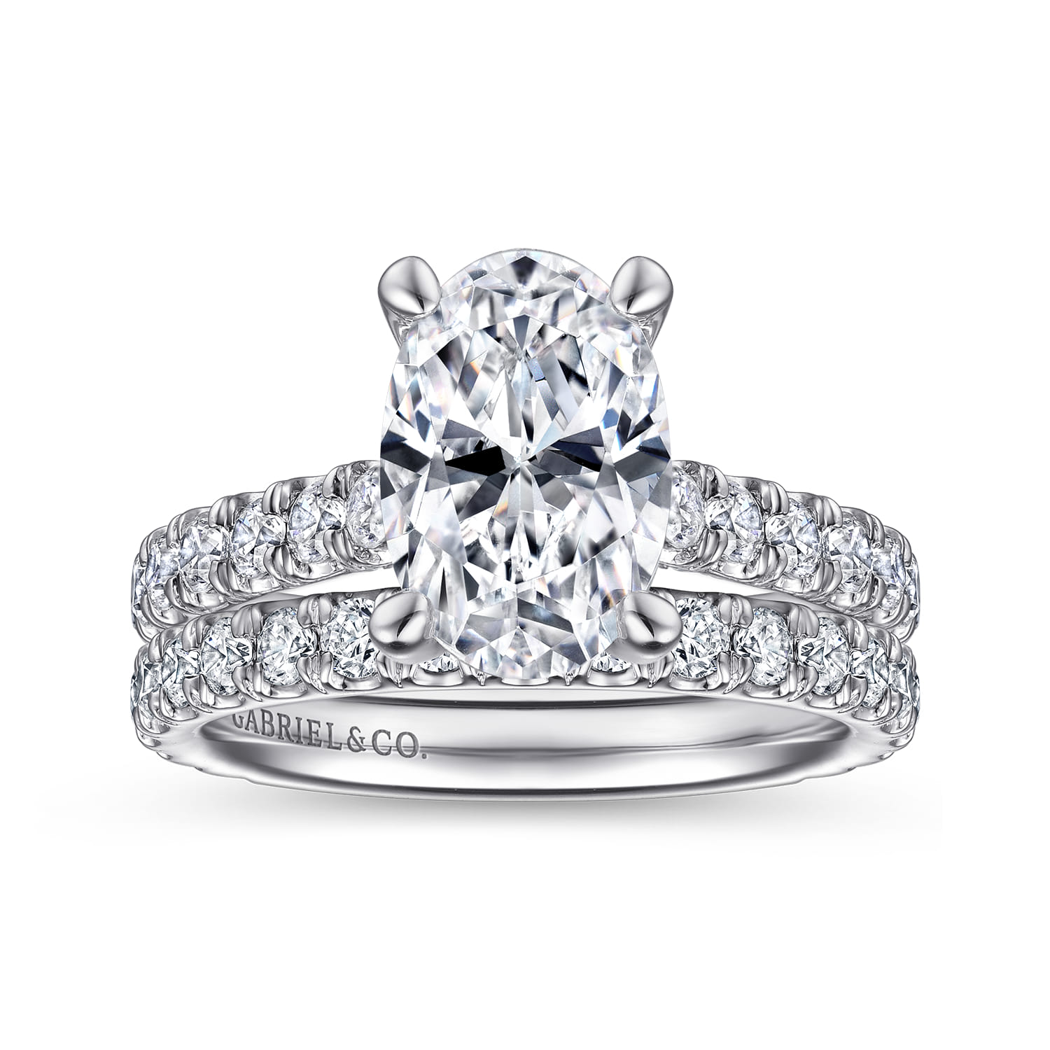 14K White Gold Diamond Engagement Ring - 1.05 ct - Shot 4