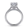 Charleston - 14K White Gold Oval Diamond Engagement Ring - 0.55 ct