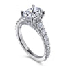 14K White Gold Diamond Engagement Ring - 1.03 ct
