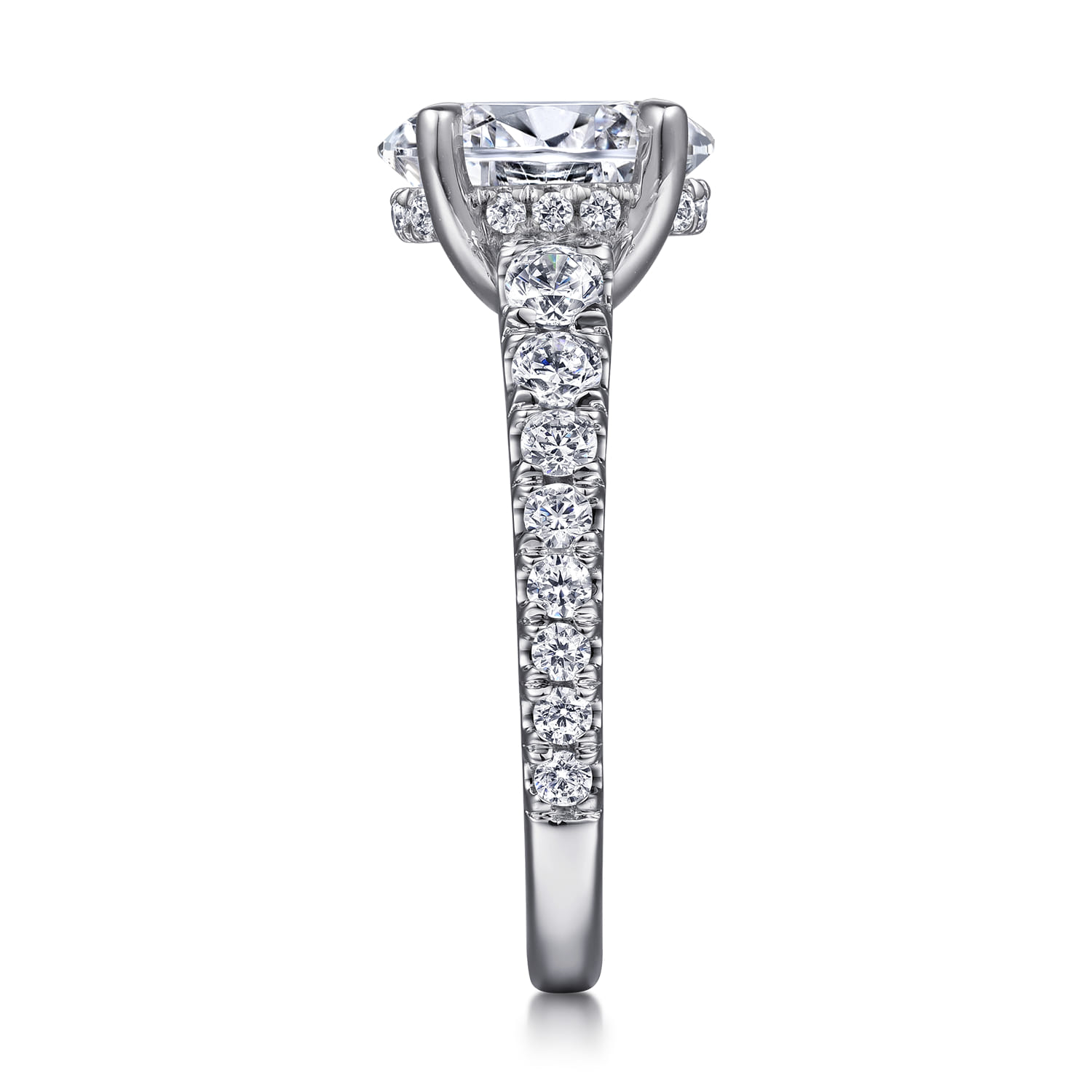 14K White Gold Diamond Engagement Ring - 1.03 ct - Shot 5