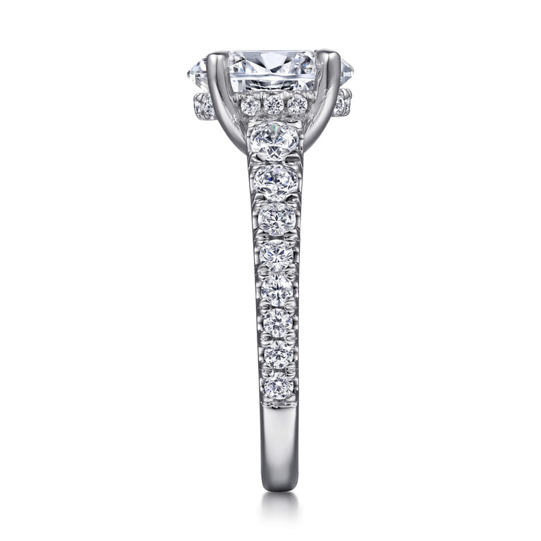 14K White Gold Diamond Engagement Ring - 1.03 ct - Shot 5
