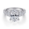 Artemis - 14K White Gold Diamond Engagement Ring - 1.6 ct