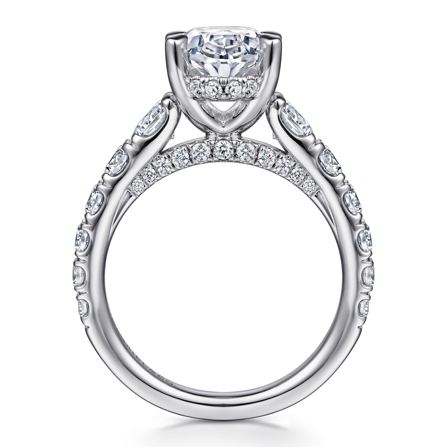 Artemis - 14K White Gold Diamond Engagement Ring - 1.6 ct - Shot 2