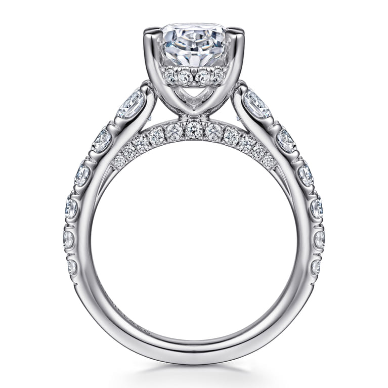 Artemis - 14K White Gold Diamond Engagement Ring - 1.6 ct - Shot 2
