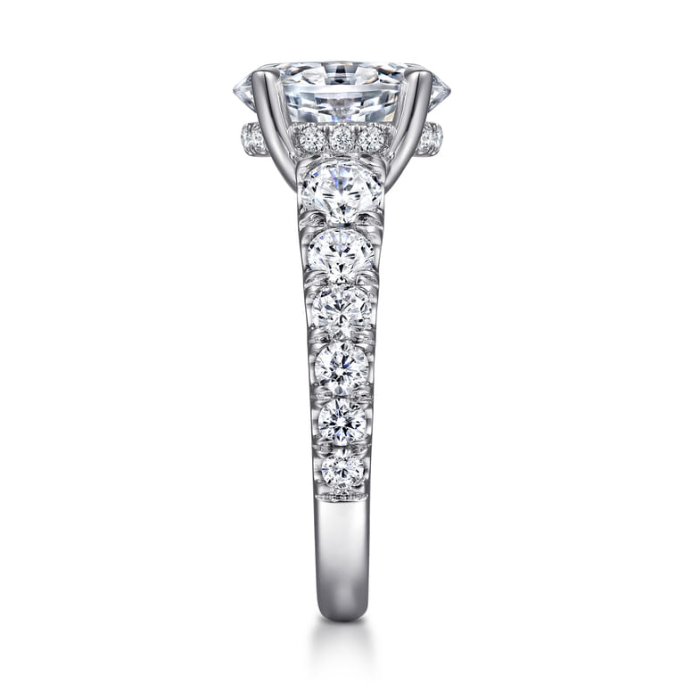 Artemis - 14K White Gold Diamond Engagement Ring - 1.6 ct - Shot 5