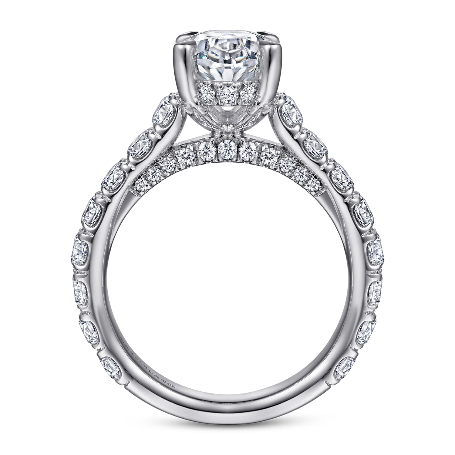 Charleston - 14K White Gold Diamond Engagement Ring - 1.55 ct - Shot 2