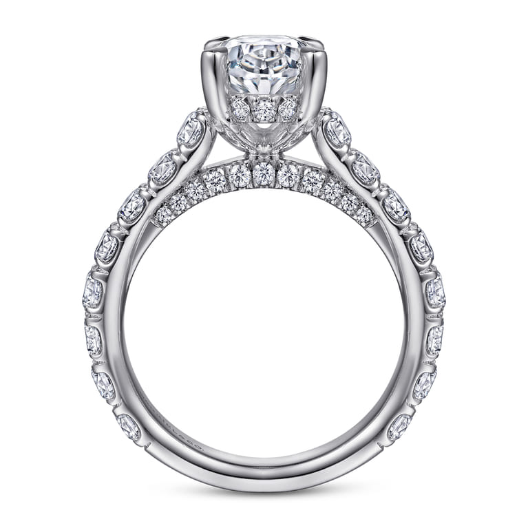 Charleston - 14K White Gold Diamond Engagement Ring - 1.55 ct - Shot 2