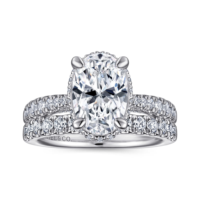 14K White Gold Diamond Engagement Ring - 0.8 ct - Shot 4