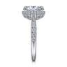 14K White Gold Diamond Engagement Ring - 0.8 ct