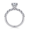 Juliet - 14K White Gold Oval Diamond Engagement Ring - 0.47 ct