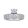Juliet - 14K White Gold Oval Diamond Engagement Ring - 0.47 ct