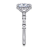 Juliet - 14K White Gold Oval Diamond Engagement Ring - 0.48 ct
