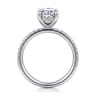 Stasia - 14K White Gold Oval Cut Diamond Engagement Ring - 0.3 ct