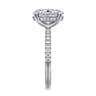 Stasia - 14K White Gold Oval Cut Diamond Engagement Ring - 0.3 ct