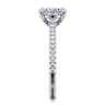 Abbie - 14K White Gold Oval Cut Diamond Engagement Ring - 0.21 ct