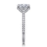 Aline - 14K White Gold Oval Diamond Engagement Ring - 0.3 ct