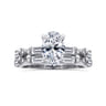 Dariella - 14K White Gold Oval Diamond Engagement Ring - 0.4 ct