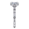 Dariella - 14K White Gold Oval Diamond Engagement Ring - 0.4 ct