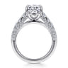 Andais - 14K White Gold Oval Shape Diamond Engagement Ring - 0.91 ct