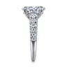 Andais - 14K White Gold Oval Shape Diamond Engagement Ring - 0.91 ct
