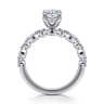 Lanna - 14K White Gold Oval Diamond Engagement Ring - 0.25 ct