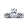 Lanna - 14K White Gold Oval Diamond Engagement Ring - 0.25 ct