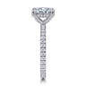 Alisa - 14K White Gold Oval Diamond Engagement Ring - 0.5 ct