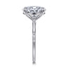 Marline - 14K White Gold Oval Diamond Engagement Ring - 0.17 ct