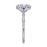 Marline - 14K White Gold Oval Diamond Engagement Ring - 0.17 ct