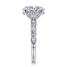 Claudia - 14K White Gold Oval Diamond Engagement Ring - 0.3 ct