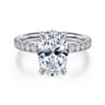 Winslow - 14K White Gold Oval Diamond Engagement Ring - 0.38 ct