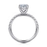 Winslow - 14K White Gold Oval Diamond Engagement Ring - 0.38 ct