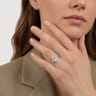 Winslow - 14K White Gold Oval Diamond Engagement Ring - 0.4 ct