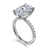 Winslow - 14K White Gold Oval Diamond Engagement Ring - 0.35 ct