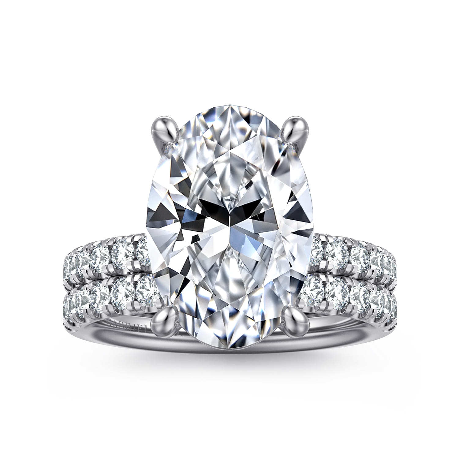 Winslow - 14K White Gold Oval Diamond Engagement Ring - 0.35 ct - Shot 4
