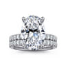 Winslow - 14K White Gold Oval Diamond Engagement Ring - 0.35 ct