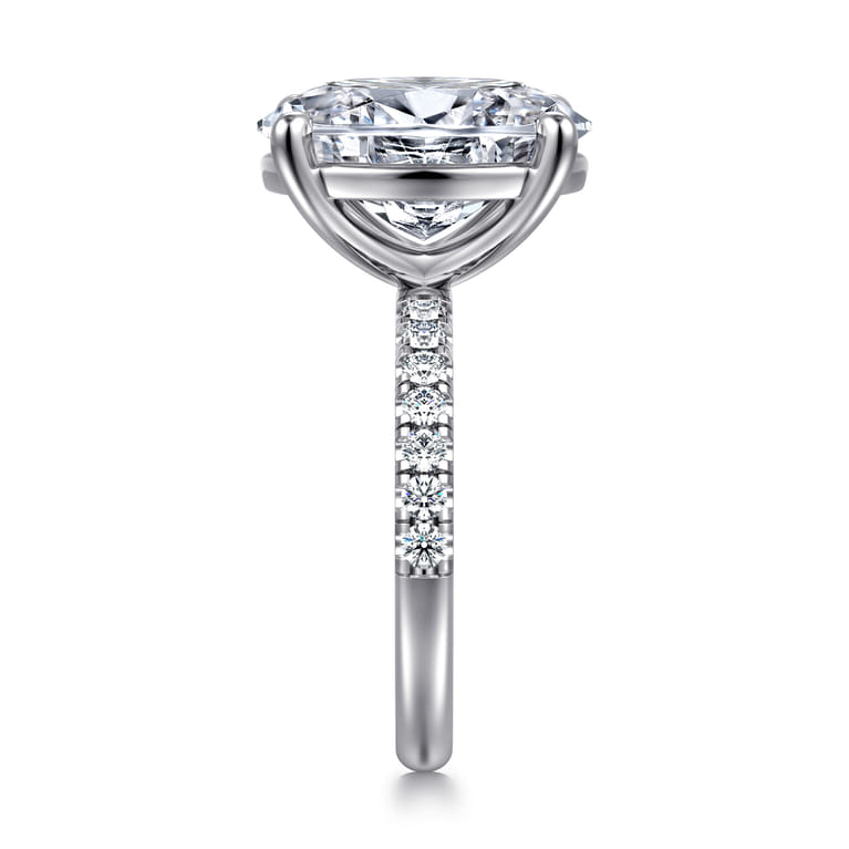Winslow - 14K White Gold Oval Diamond Engagement Ring - 0.35 ct - Shot 5