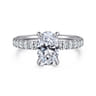 Winslow - 14K White Gold Oval Diamond Engagement Ring - 0.35 ct