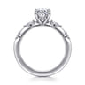 Carinna - 14K White Gold Oval Diamond Engagement Ring - 0.23 ct