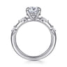 Carinna - 14K White Gold Oval Diamond Engagement Ring - 0.23 ct