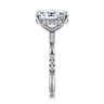 Leandra - 14K White Gold Oval Diamond Engagement Ring - 0.3 ct