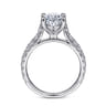 Luciole - 14K White Gold Oval Diamond Engagement Ring - 0.58 ct
