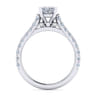 Erica - 14K White Gold Oval Diamond Engagement Ring - 0.51 ct