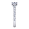 Erica - 14K White Gold Oval Diamond Engagement Ring - 0.51 ct